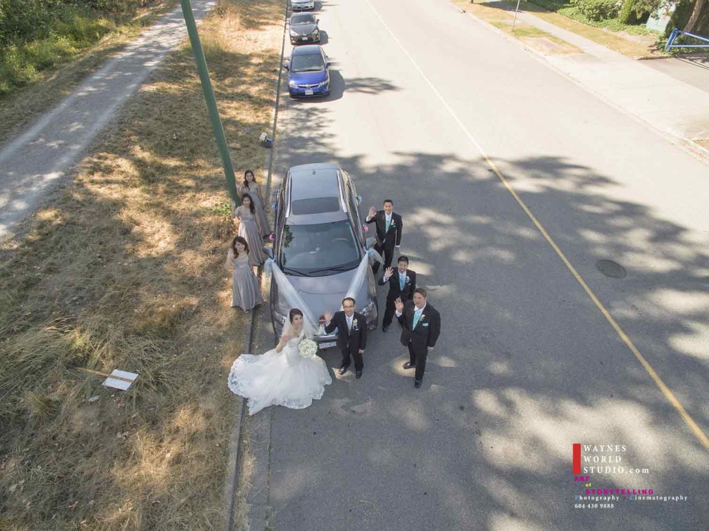 Vancouver wedding photographer uses drone