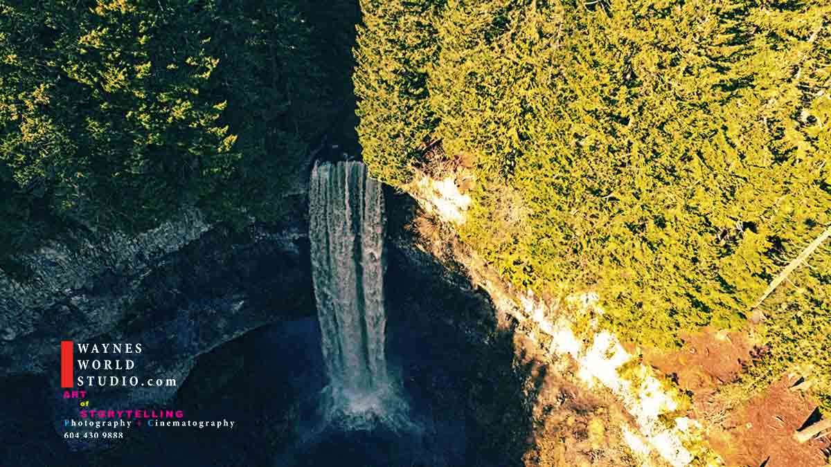 Whistler Aerial Brandywine Falls Filmmaking