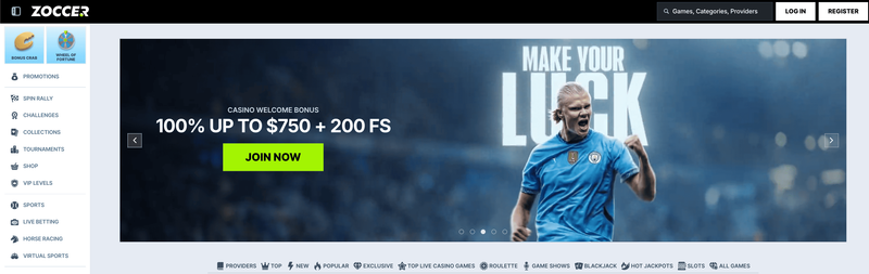 Zoccer – a trusted online casino for real money in Canada